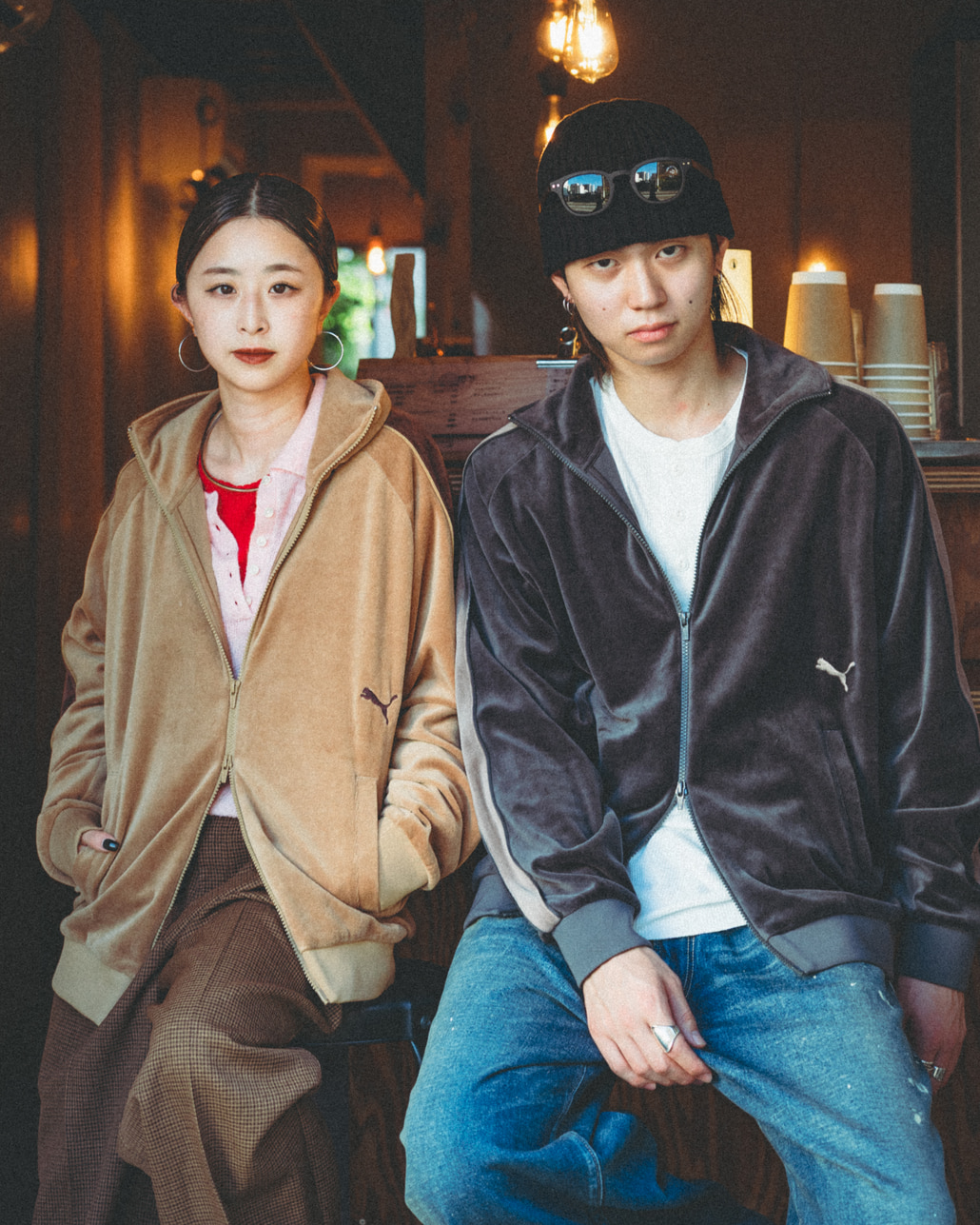 PUMA [プーマ] 別注 ベロア T7トラックジャケット [640946-JF]です。