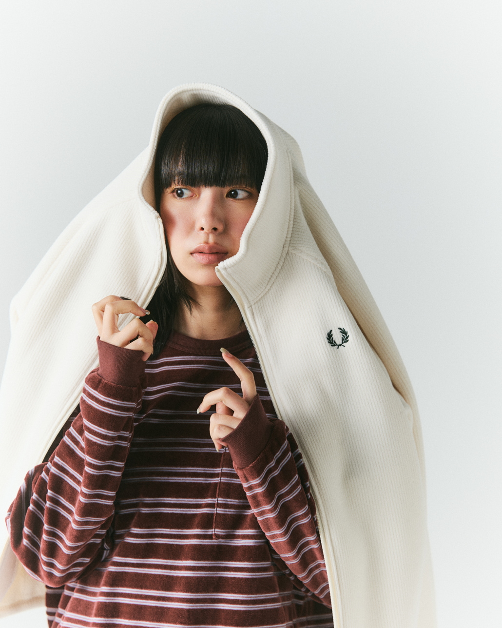 FRED PERRY [フレッドペリー] 別注 コード フリースジャケット [FPM-26A-005JF]です。