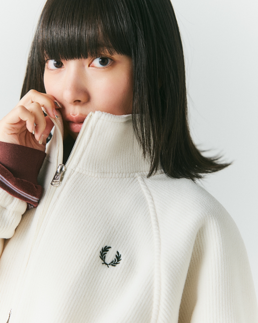 FRED PERRY [フレッドペリー] 別注 コード フリースジャケット [FPM-26A-005JF]です。