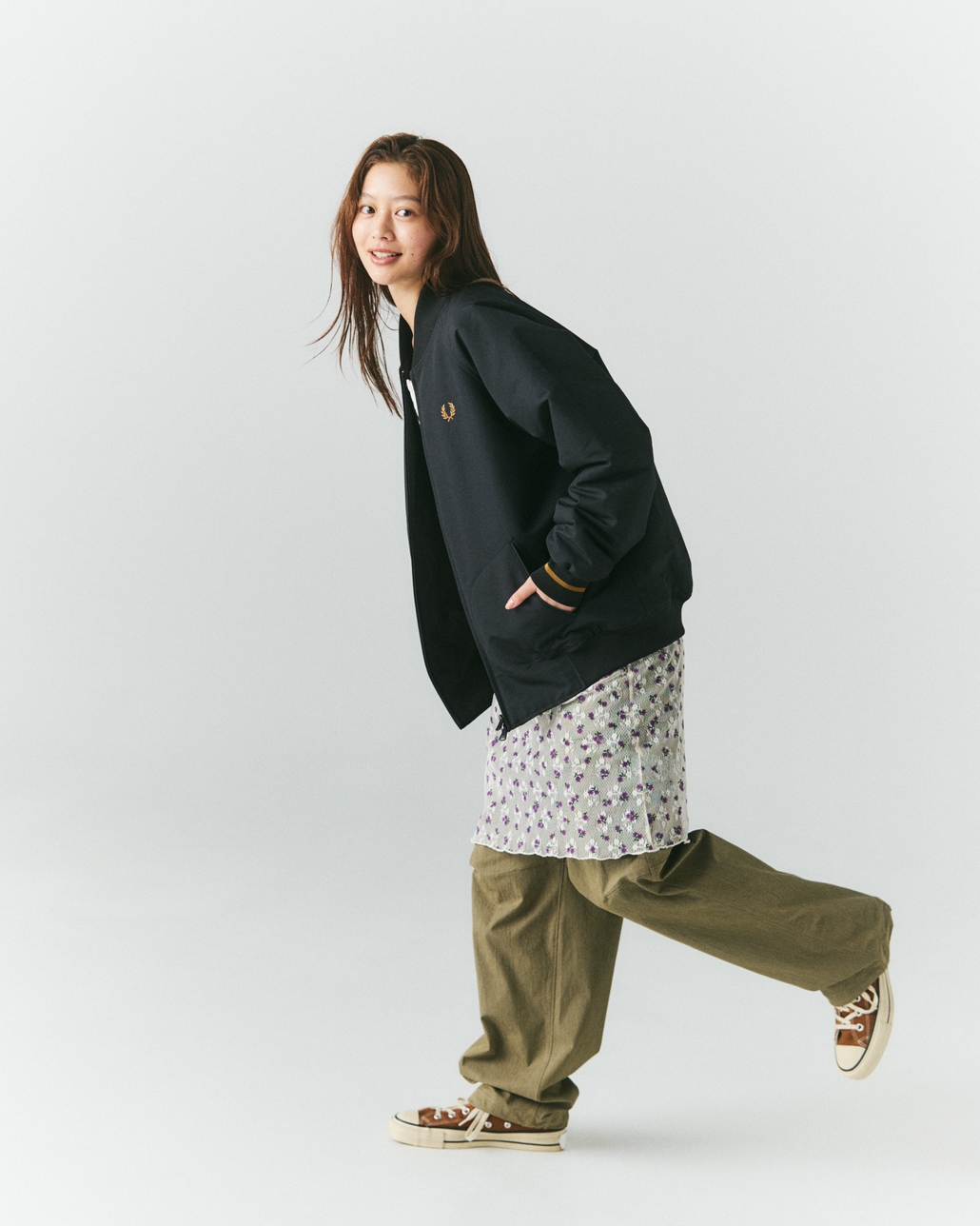 FRED PERRY [フレッドペリー] 別注 テニスボンバージャケット [FPM-26A-001JF]です。