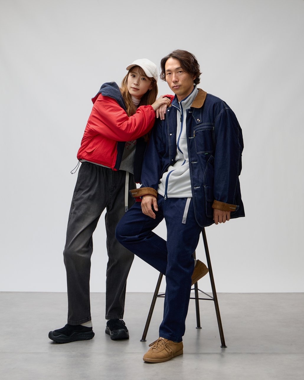 GRAMiCCi [グラミチ] 別注 ストレッチデニム エブリデイパンツ [DENIM-EVERYDAY-JF]のコーディネート・イメージ写真です。