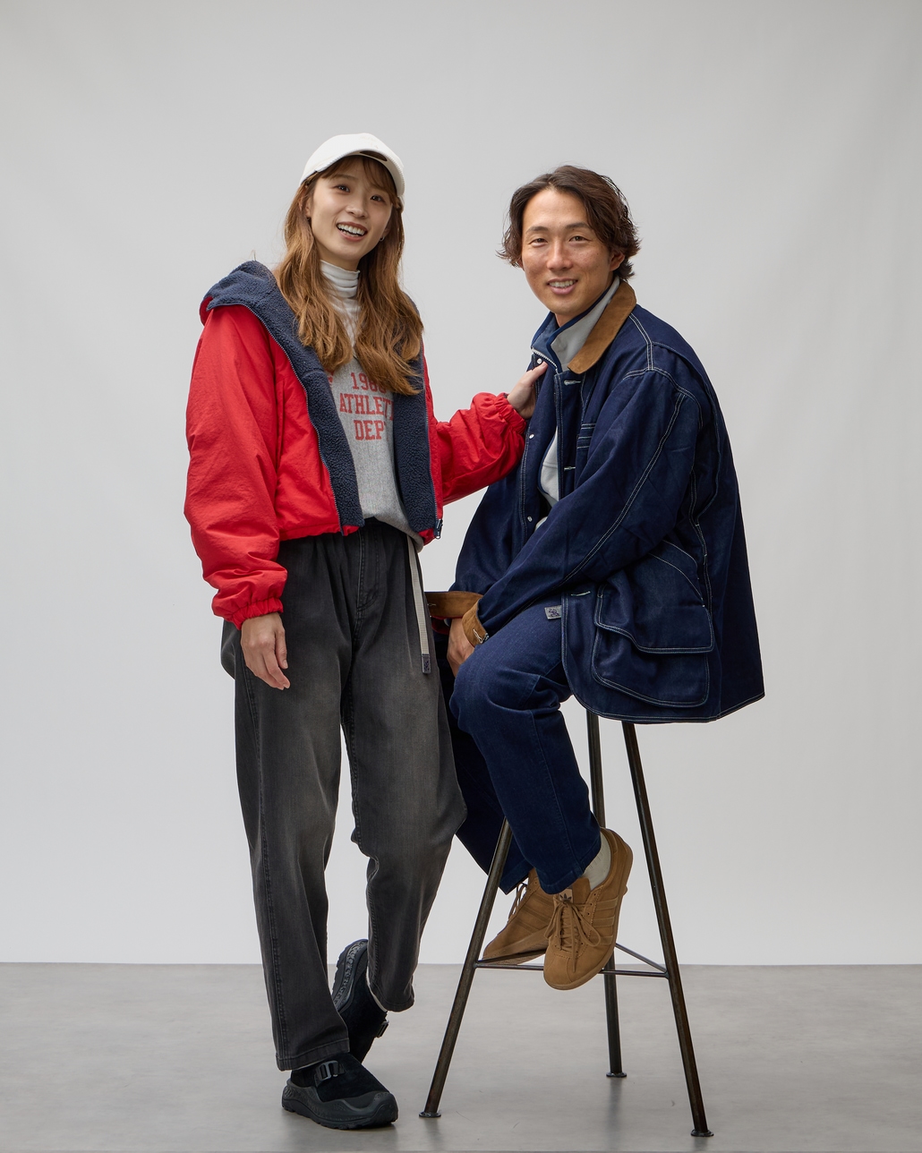 GRAMiCCi [グラミチ] 別注 ストレッチデニム エブリデイパンツ [DENIM-EVERYDAY-JF]のコーディネート・イメージ写真です。
