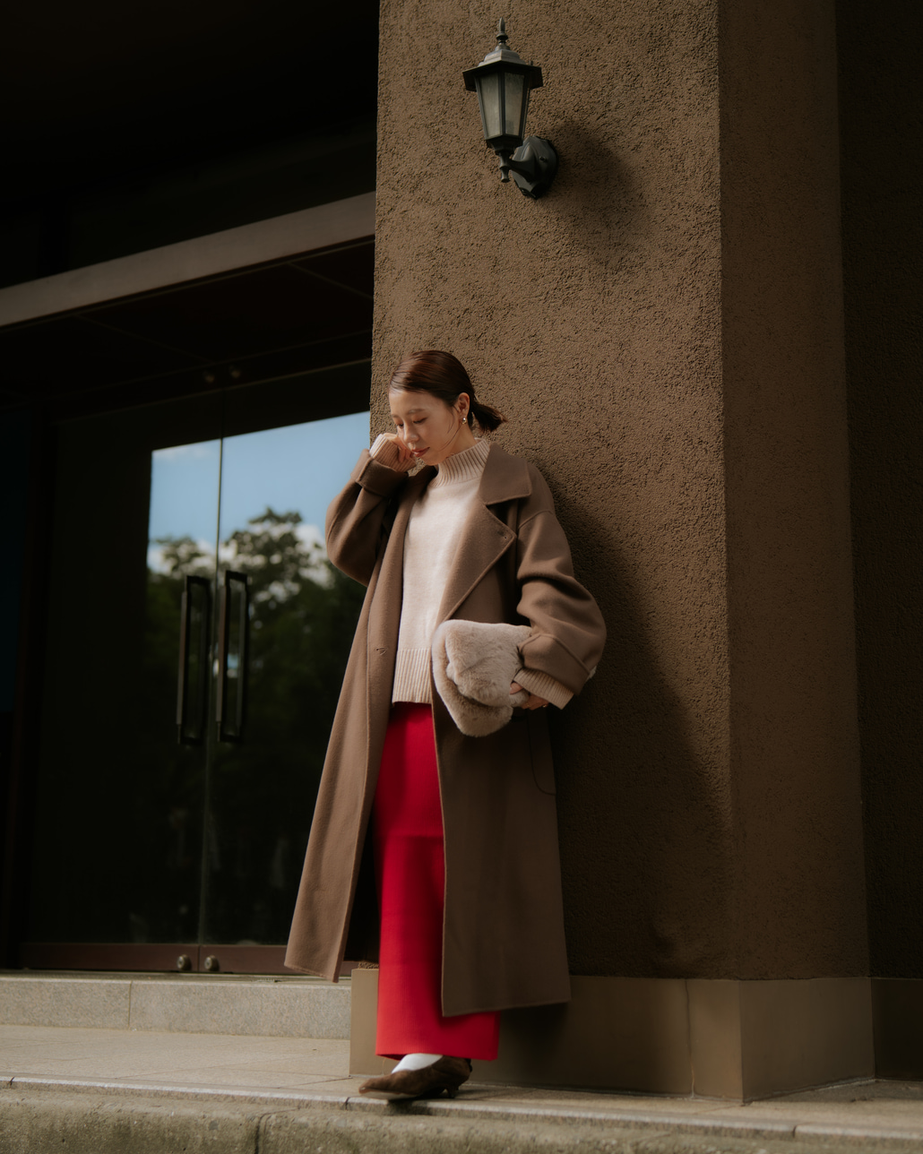 インフルエンサーMAYUさんが纏う、USINEのコーディネートです。