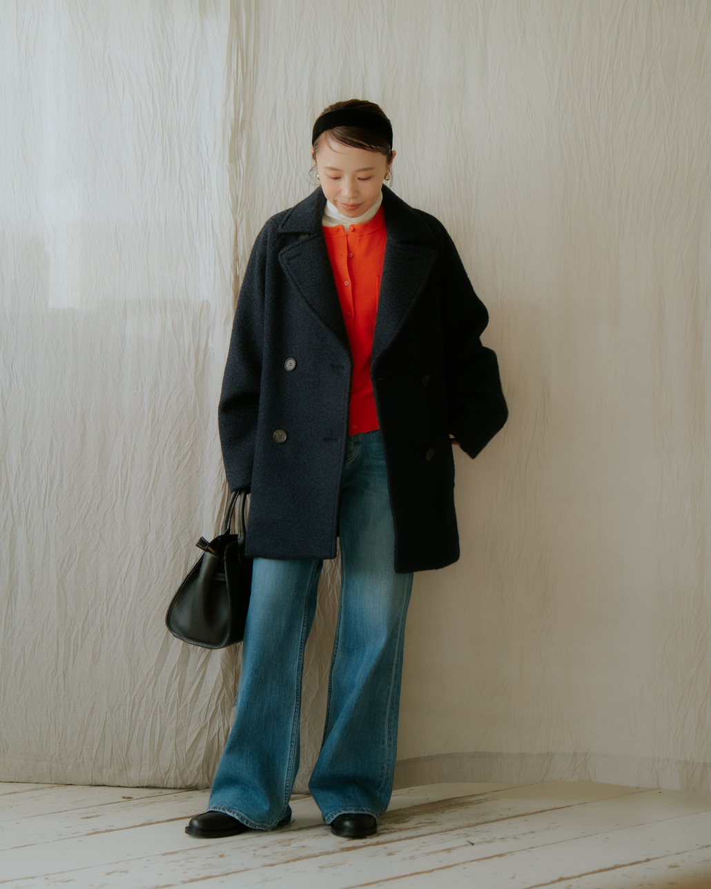 インフルエンサーMAYUさんが纏う、USINEのコーディネートです。