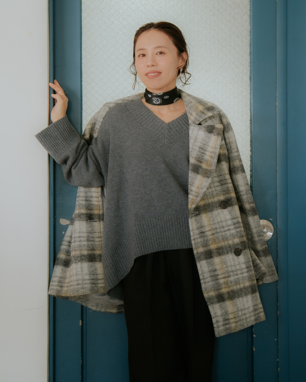 インフルエンサーMAYUさんが纏う、USINEのコーディネートです。