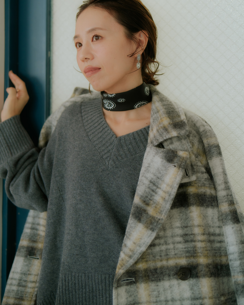 インフルエンサーMAYUさんが纏う、USINEのコーディネートです。