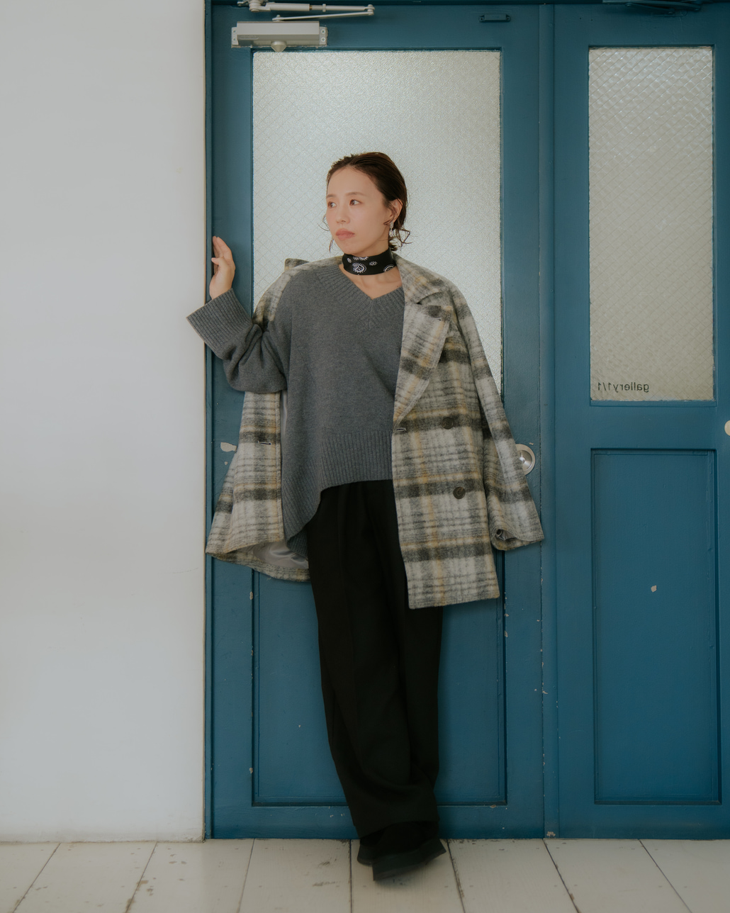 インフルエンサーMAYUさんが纏う、USINEのコーディネートです。