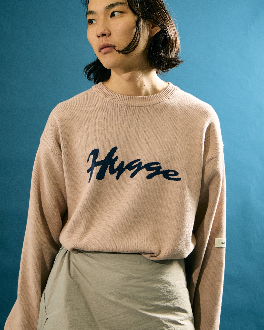 NORDISK [ノルディスク] 別注 HYGGE ジャガードロゴニット [NU21803-JF]とNORDISK [ノルディスク] 別注 中綿マフラーベスト [NU41802-JF]です。