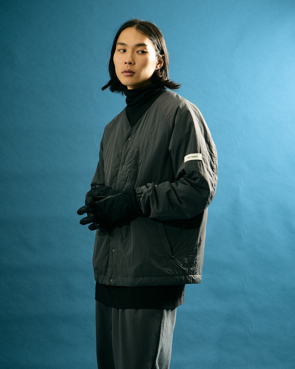 NORDISK [ノルディスク] 別注 中綿ノーカラージャケット [NU41801-JF]です。