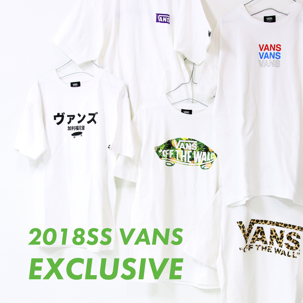 2018春夏,VANS,バンズ,別注プリントT