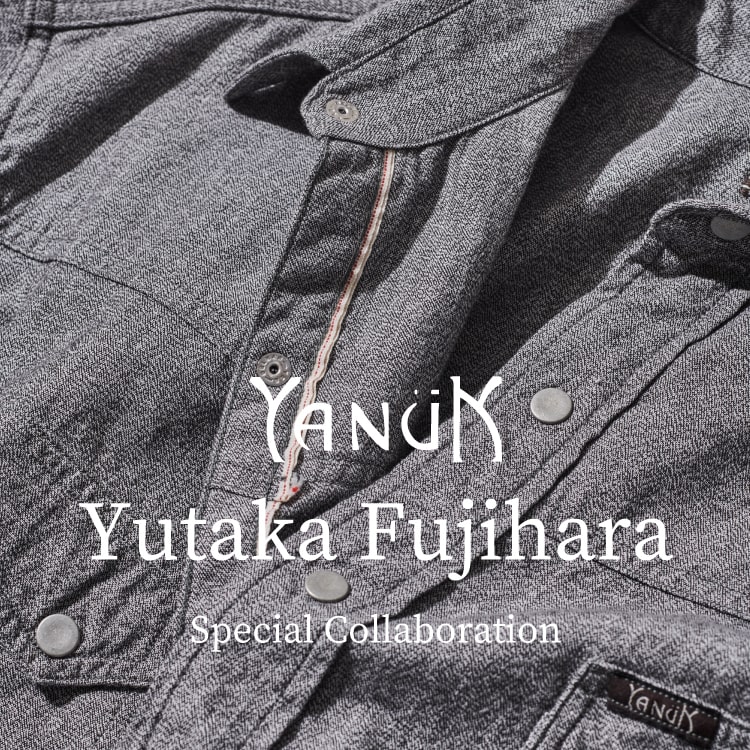 YANUK×Yutaka.f 2020秋冬コラボレーション「ウエスタンシャツ」発売のニュースバナーです。