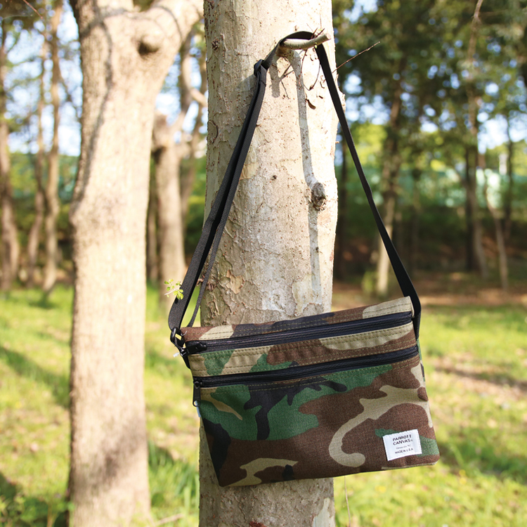 サコッシュ,バッグ,パロットキャンバス,アウトドアバッグ,バッグインバッグ,ジーンズファクトリー