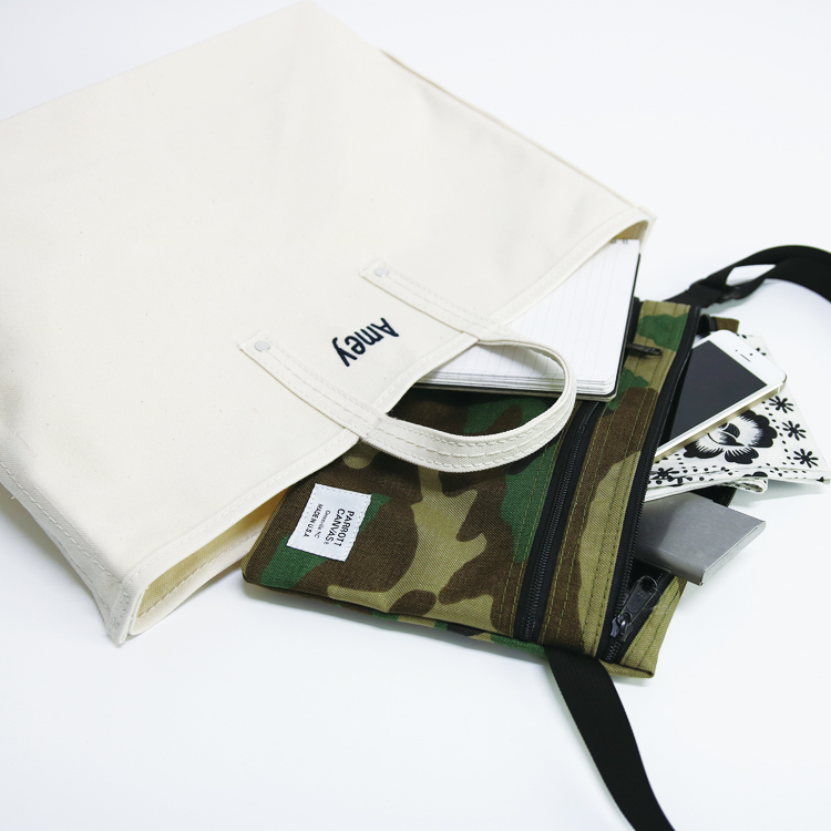 サコッシュ,バッグ,パロットキャンバス,アウトドアバッグ,バッグインバッグ,ジーンズファクトリー