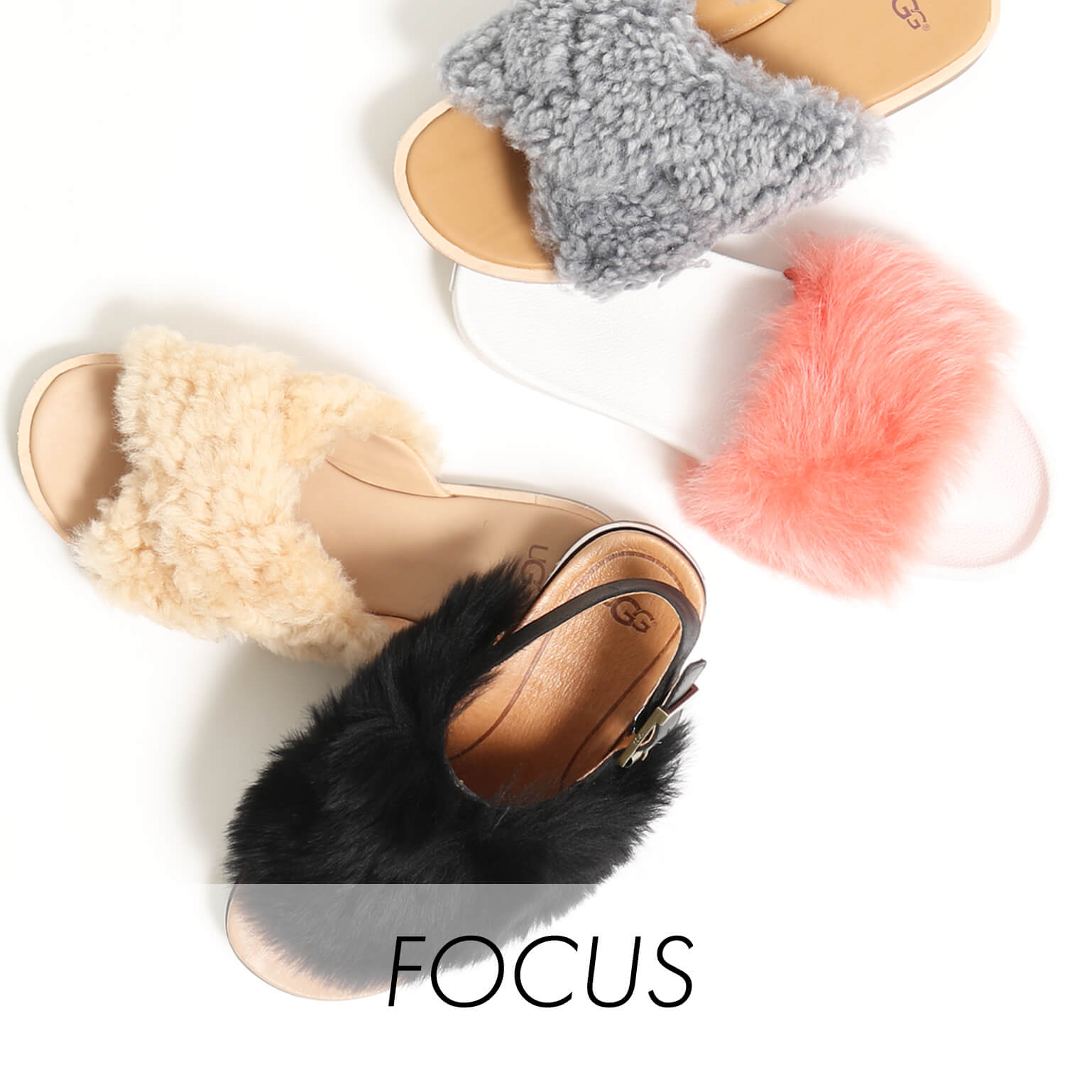 UGGのファーサンダルで、トレンドの足元に。｜JEANS FACTORY