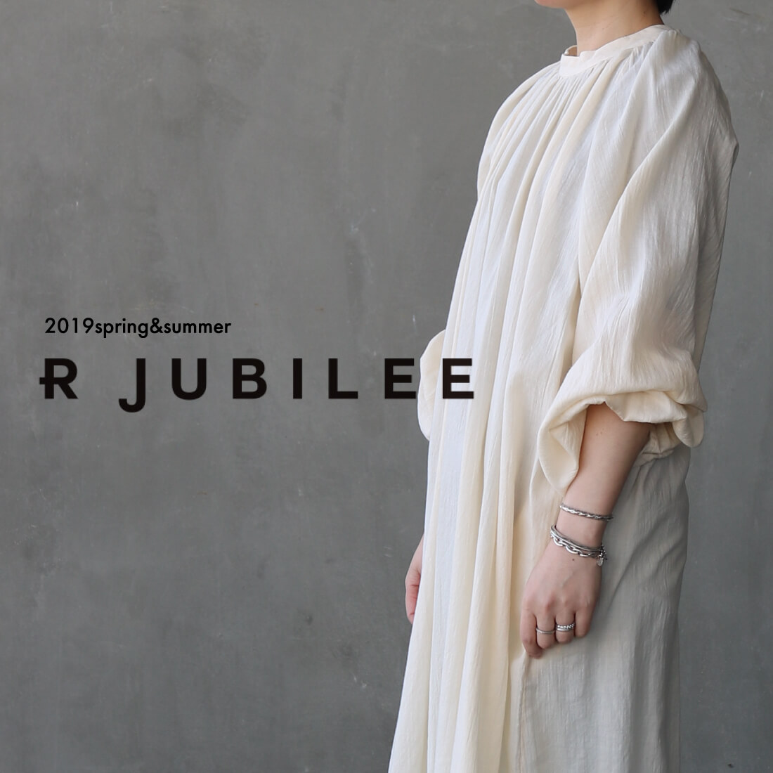 アールジュビリーの2019春夏新作コレクションです。
