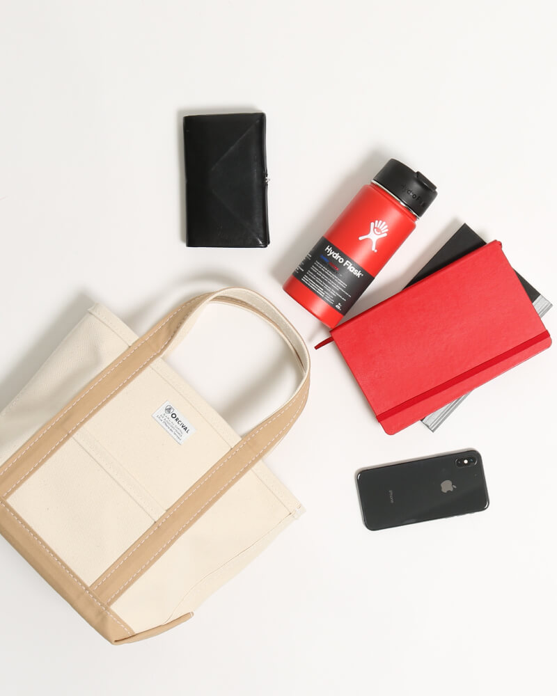 トート小の収納量はこれだけあります。