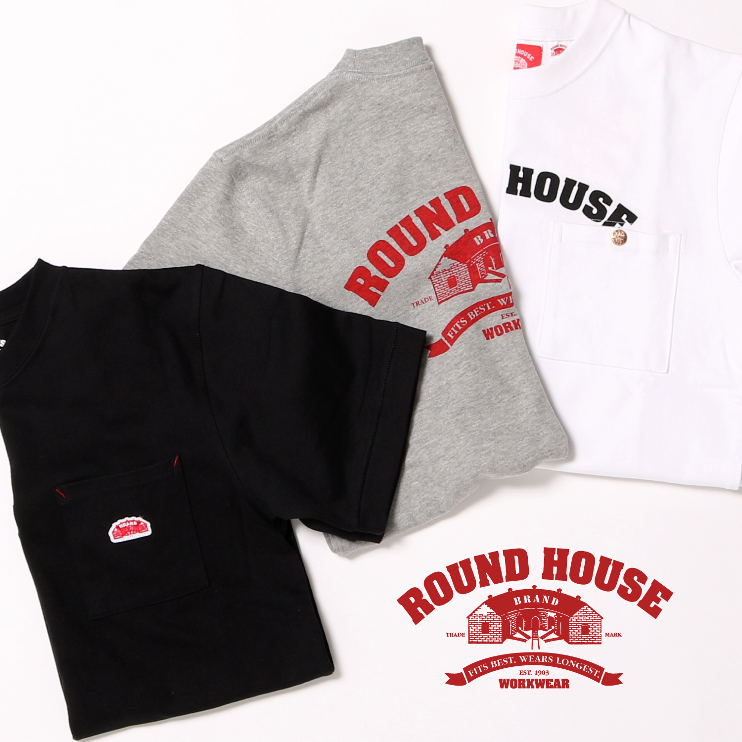 ラウンドハウスの別注半袖Tシャツです。