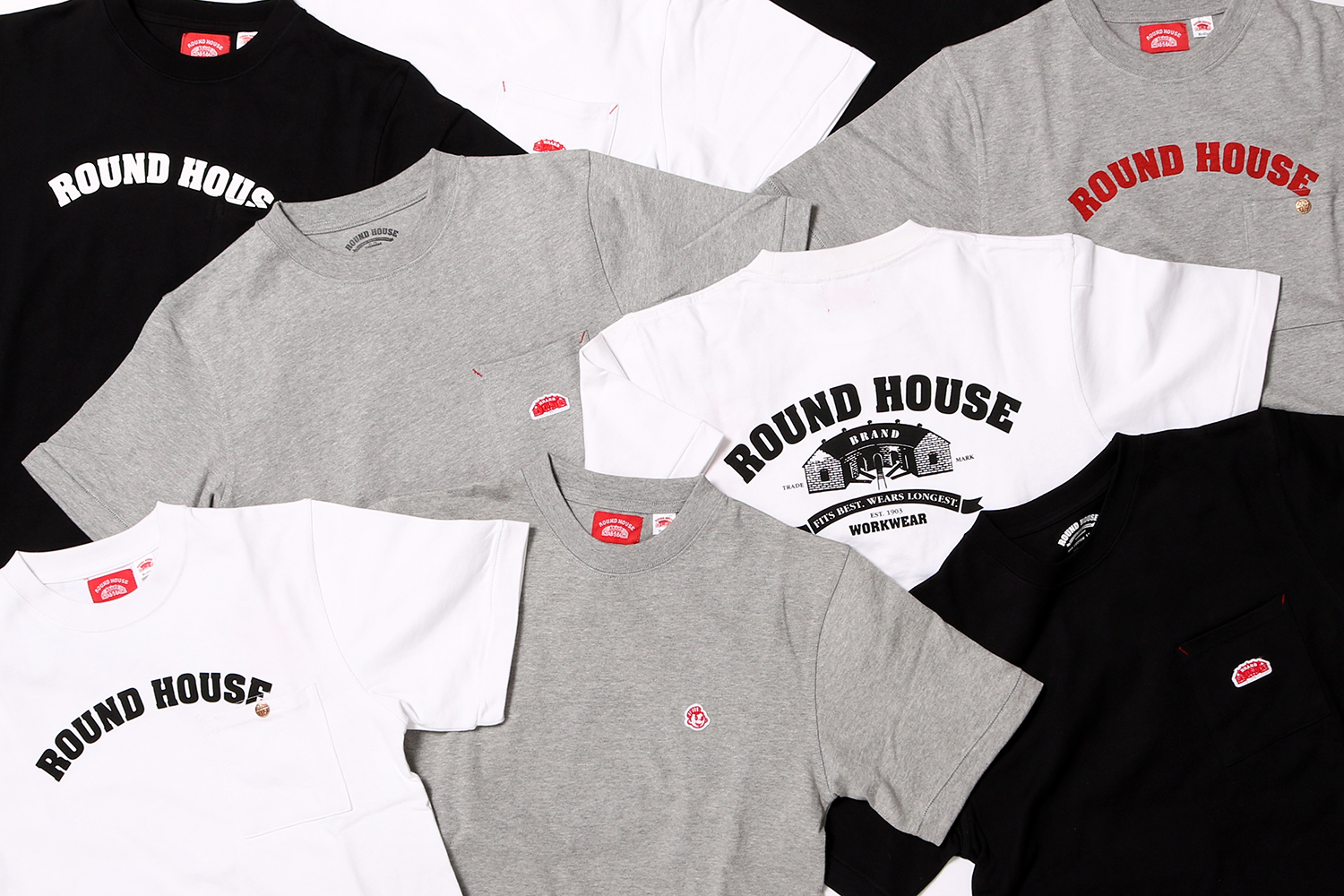 ラウンドハウスの別注半袖Tシャツです。