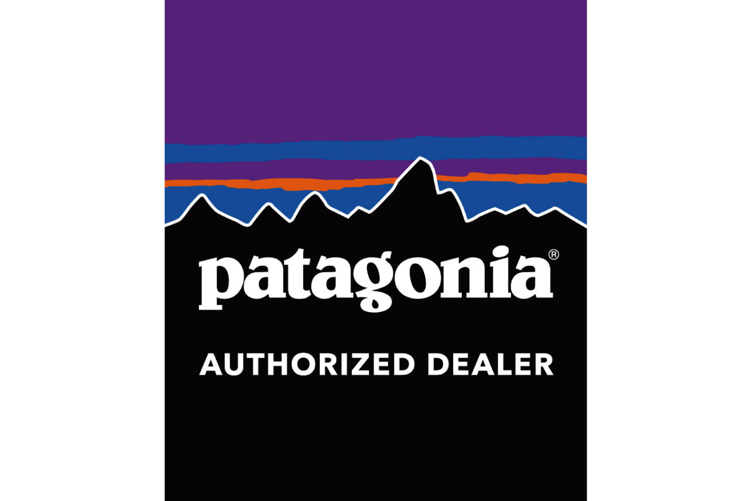 パタゴニアの正規取扱店ロゴです。