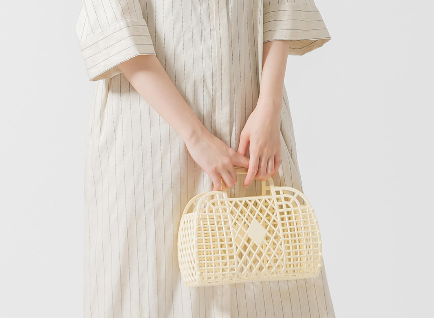 サンジェリーズのバスケットバッグです。