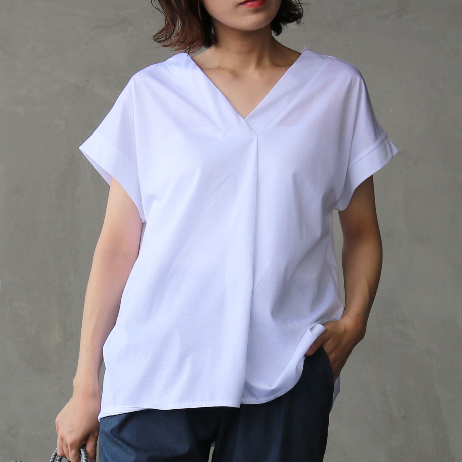 バイオシルケット素材のTシャツです