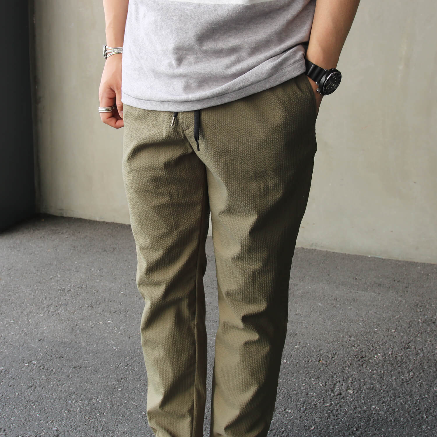 クールマックスシアサッカーのジャケットとパンツです