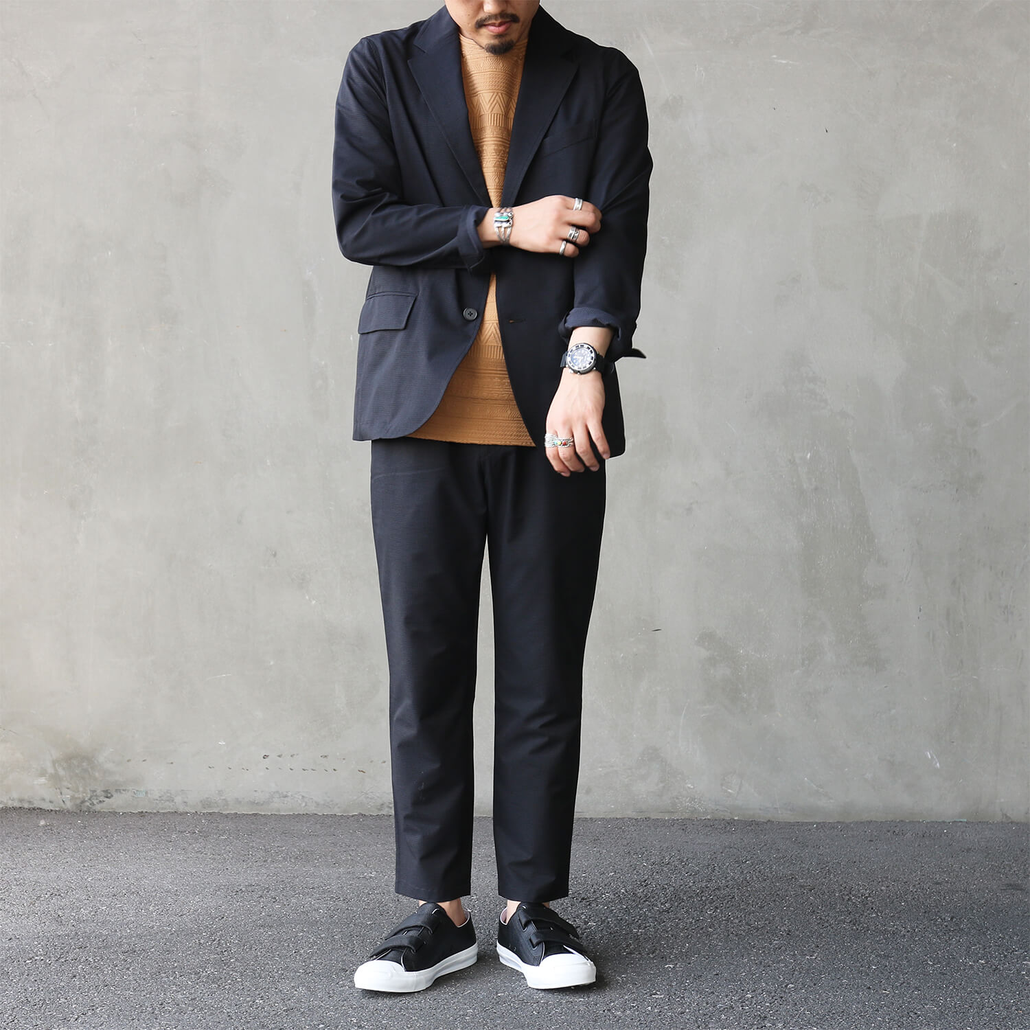 機能素材クールドッツのジャケットとパンツです