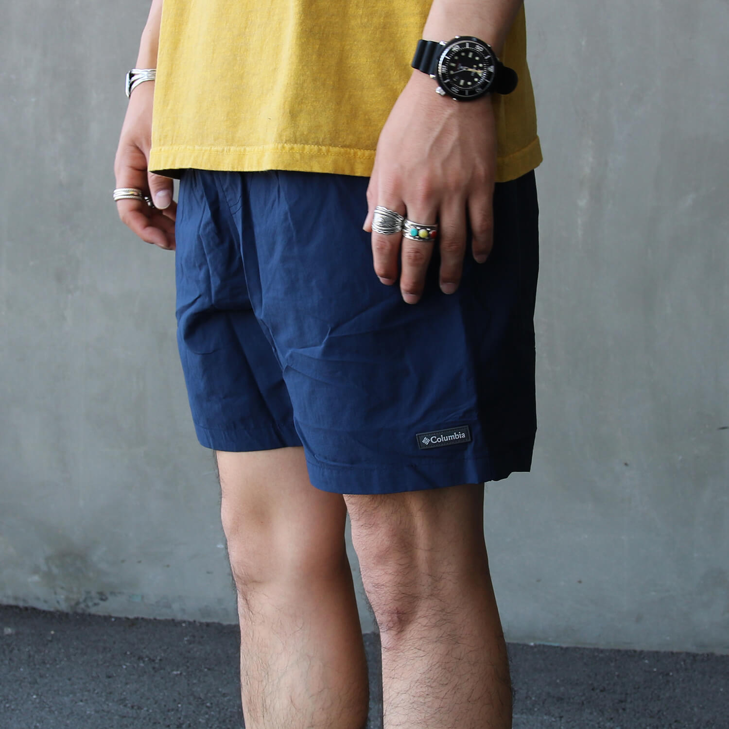 コロンビアのロータン ドリフター ウォーター ショートパンツのネイビーです。