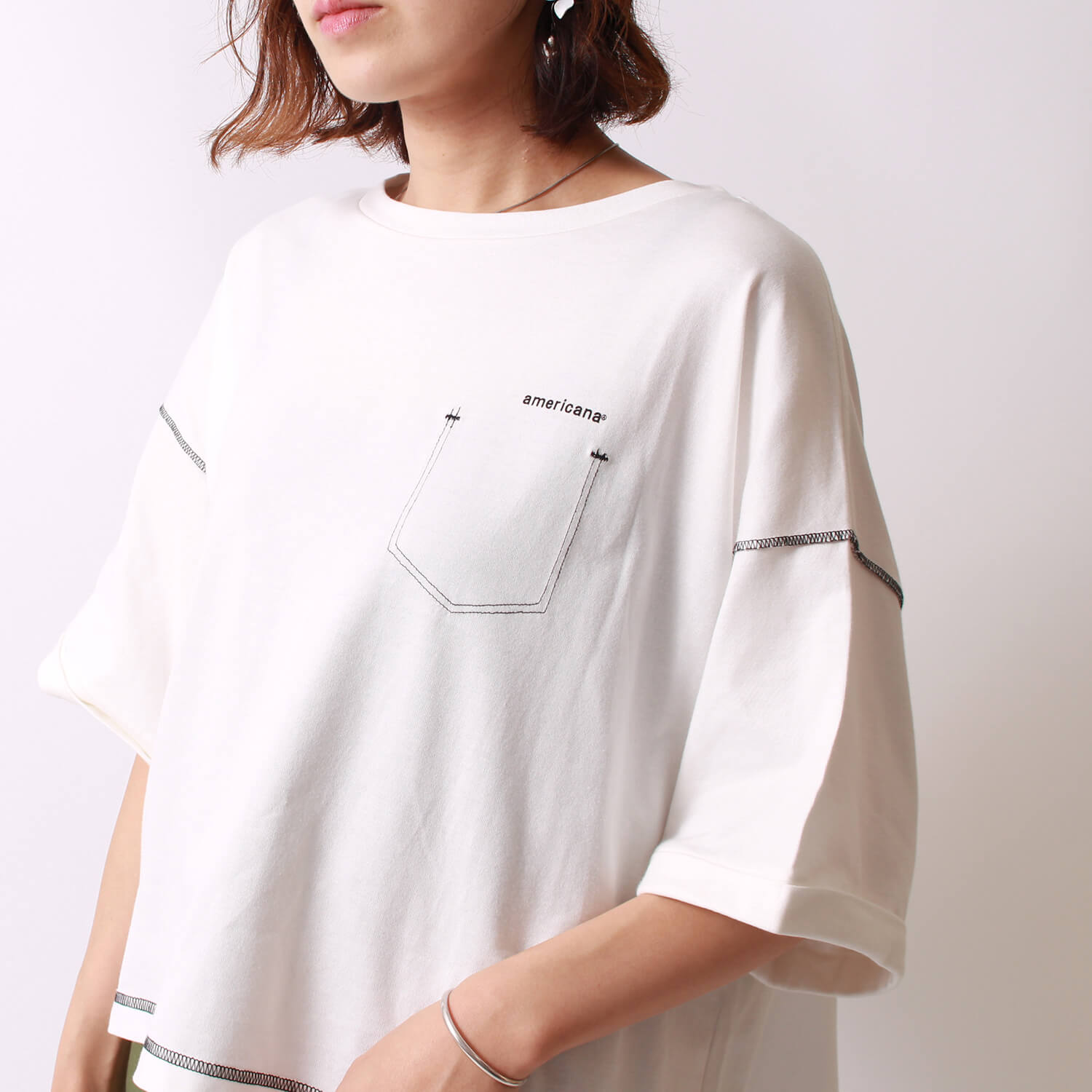 アメリカーナのジーンズファクトリー別注Tシャツです。