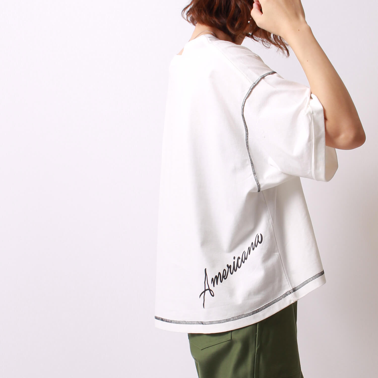 アメリカーナのジーンズファクトリー別注Tシャツです。