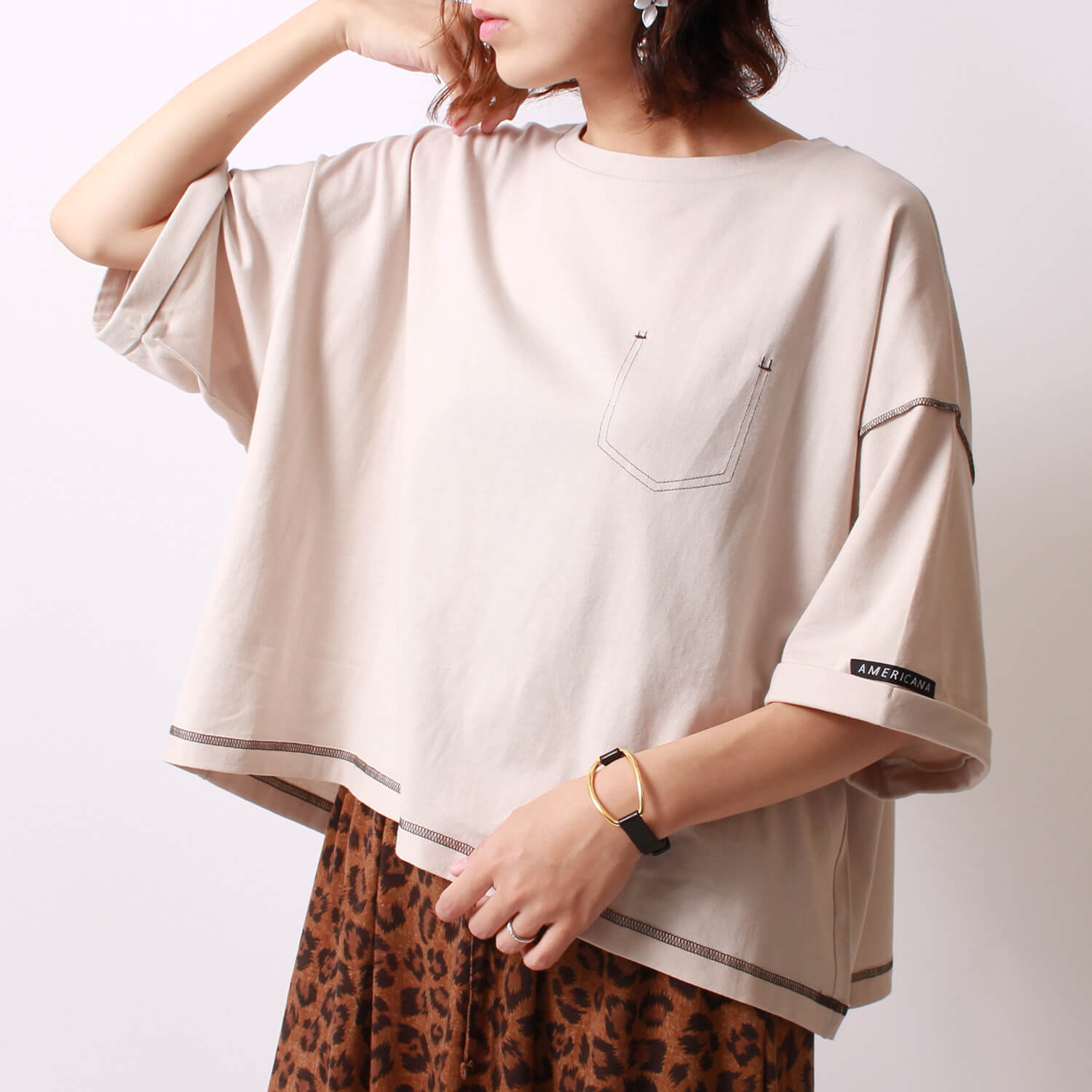 アメリカーナのジーンズファクトリー別注Tシャツです。