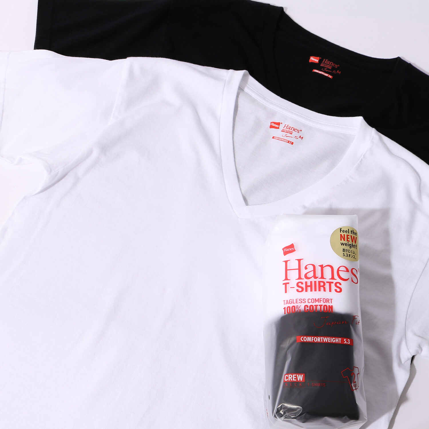 Hanes ヘインズのパックTです。