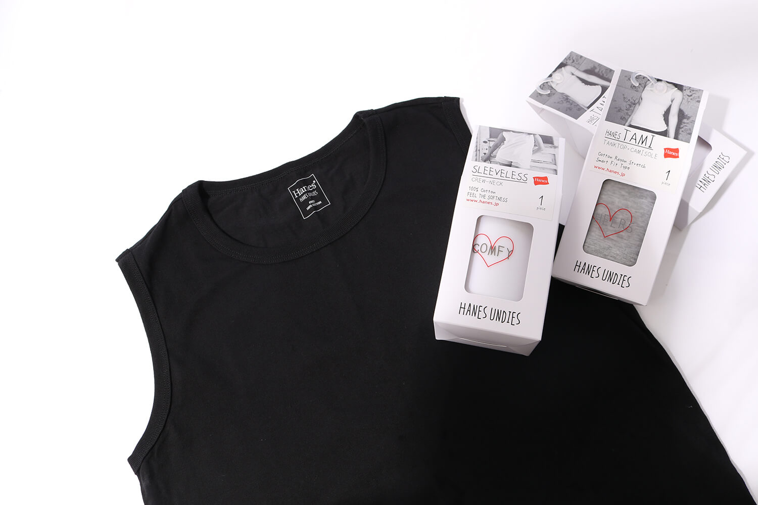 Hanes ヘインズのノースリーブです。