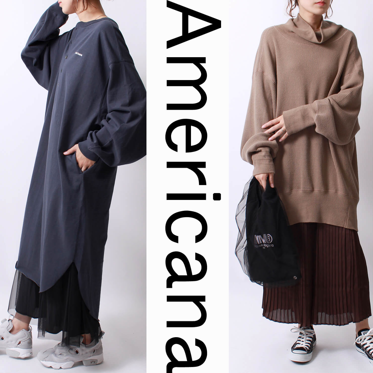 Americana(アメリカーナ) ハイネックサーマル &カットソー入荷 のバナーです。