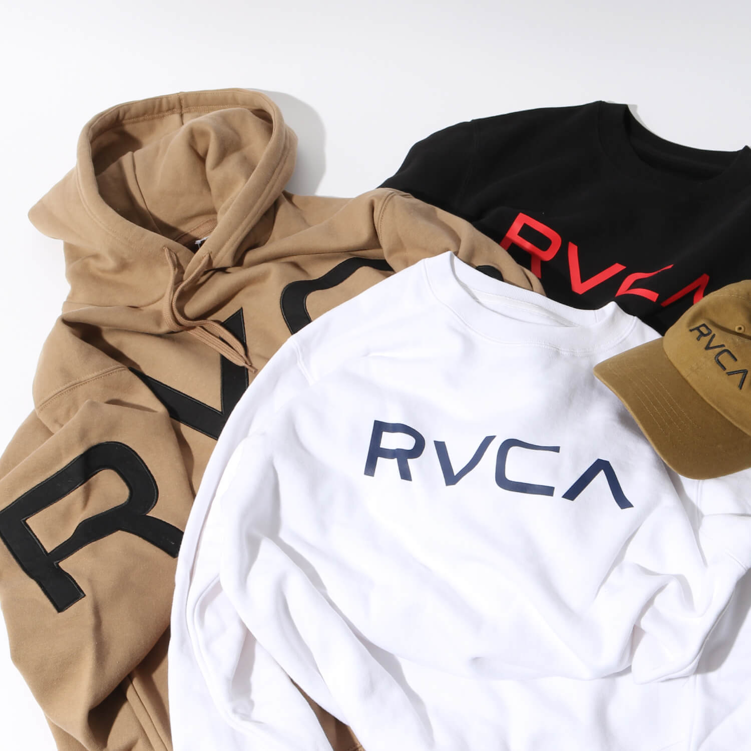 RVCA(ルーカ)｜ロゴ使いが目を惹く新作ロンT＆スウェット｜JEANS