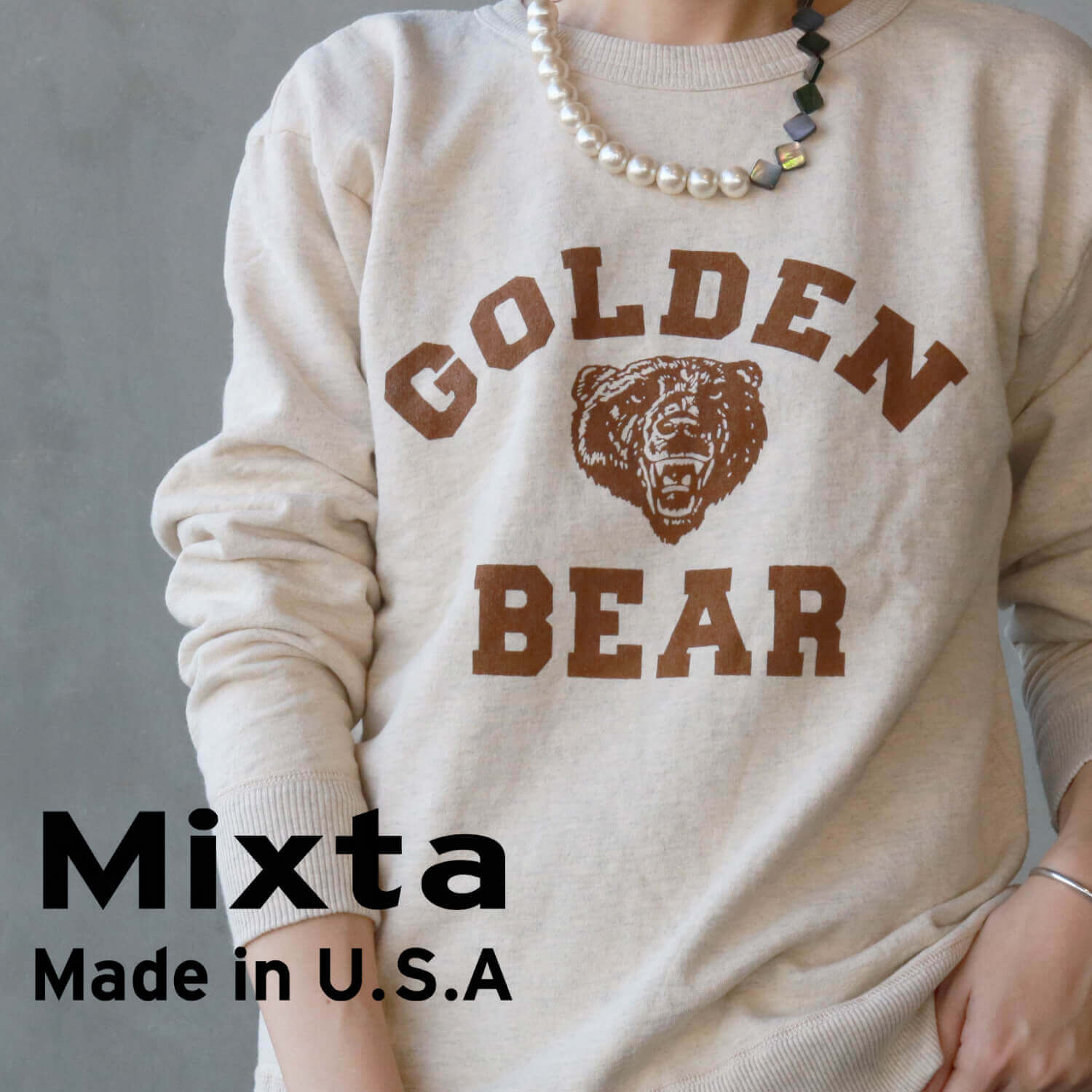 Mixta(ミクスタ)－ヴィンテージライクなスウェットでカジュアル