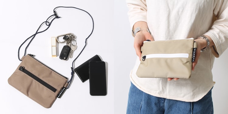 メゾンキャンバスのトラベルポーチです