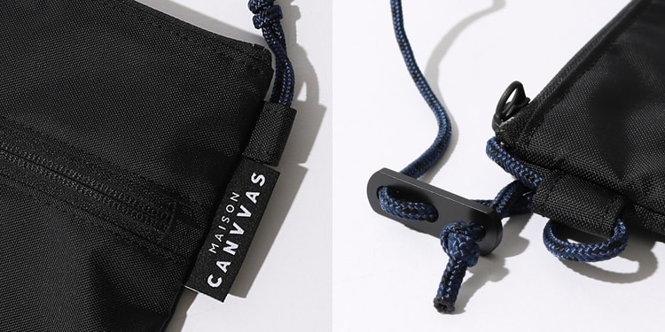 メゾンキャンバスのトラベルポーチです