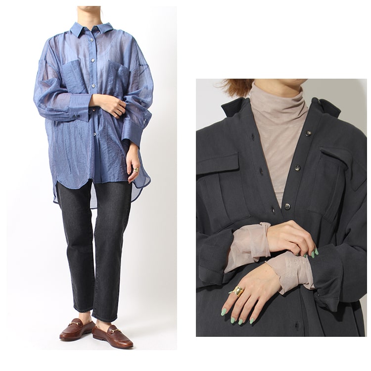 シアートップスコーディネート