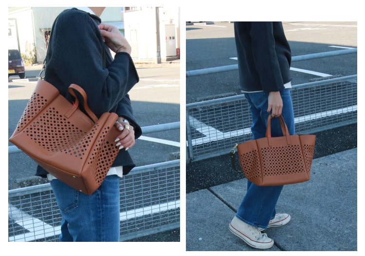 hvfn*レザートートバッグ 楽天市場】【SALE／30%OFF】H.V.F.N パンチングレザートート