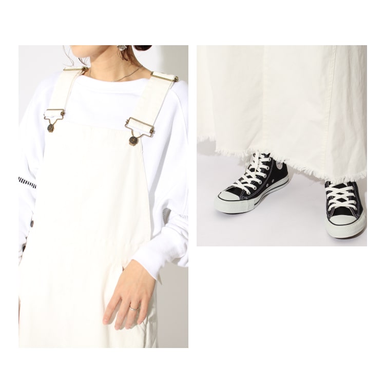 アリュメールジャンパースカートコーデ