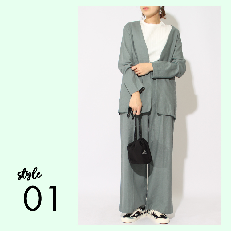 CLOCHE（クロシェ）のジャケットセットアップスタイル