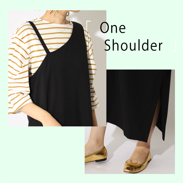 CLOCHE（クロシェ）のワンショルダーワンピース