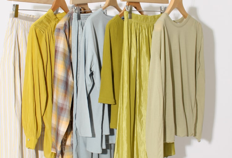 2020春夏のトレンドカラーでコーディネートするスタイリング提案の特集バナーです。