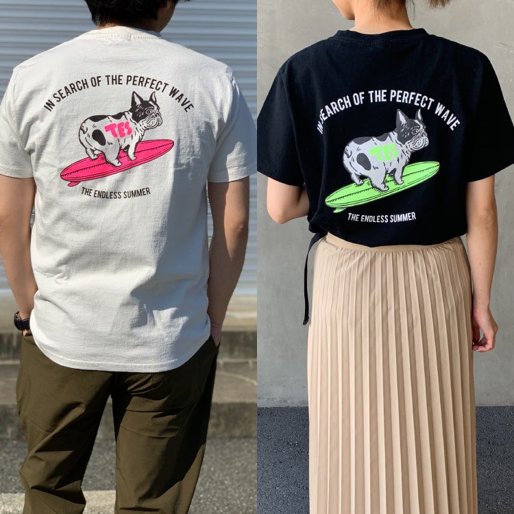 The Endless Summer エンドレスサマーの別注 BUHIバックプリントTシャツです。