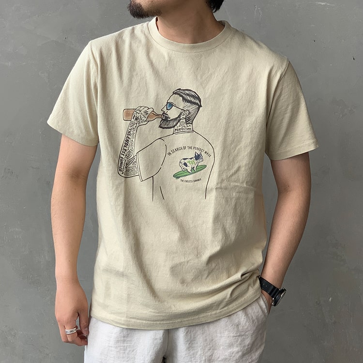 The Endless Summer エンドレスサマーの別注 マリブスターTシャツです。