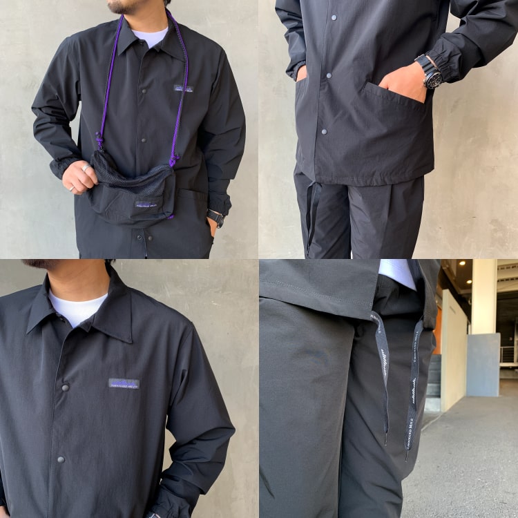 THOUSAND MILE [サウザンド マイル]のアスレチックセットアップのディテール写真です。