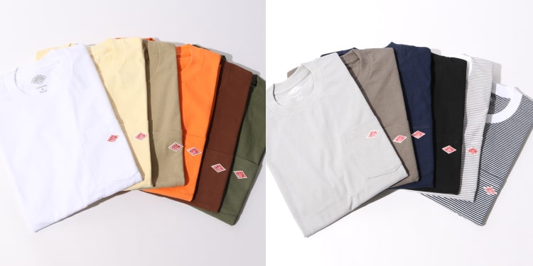 DANTON(ダントン)の2020春夏新作ポケットTシャツのクルーネックJD-9041です。