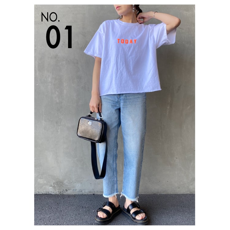 FUNG（ファング）カットオフTシャツコーデ
