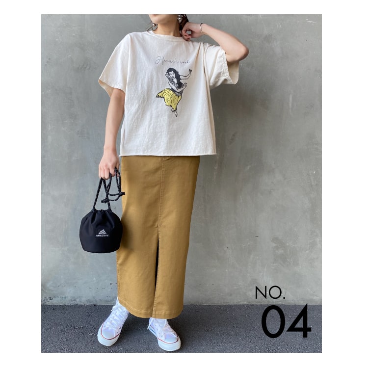 FUNG（ファング）カットオフTシャツコーデ